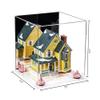 Better Display Cases Versatile Acrylic Display Case - Medium Square Box with Mirror, Pink Risers and Clear Base 11" x 11" x 11" (A001-PNR) view 2