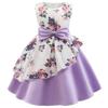 Princess Girls Floral Printting Frocks Formal Birthday Party Dresses 2018 Christmas Day Size 8T(Purple01,150) view 1