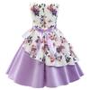 Princess Girls Floral Printting Frocks Formal Birthday Party Dresses 2018 Christmas Day Size 8T(Purple01,150) view 3