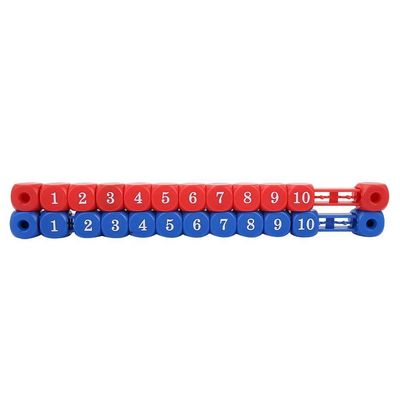 Alomejor 2pcs Table Football Counter Blue Red 10 Numbers Scoring Score Counter Indicator for Standard Foosball Tables
