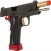 Evike Airsoft - Predator Tactical Iron Shrike Gas Blowback Airsoft 1911 Airsoft Pistol by King Arms (Color: Red / CO2) view 4