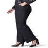Lee Women's Plus Size Ultra Lux Comfort with Flex Motion Trouser Pant Black 22W, 22 Long view 3