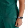Barco One Pulse Classic Fit Scrub Top for Women  Hunter Green, 5-Pocket V-Neck Scrub Shirt w/ 360 Spandex Stretch, Moisture Wicking, Anti-Static and Quick-Shed  3XL, Regular Fit view 2
