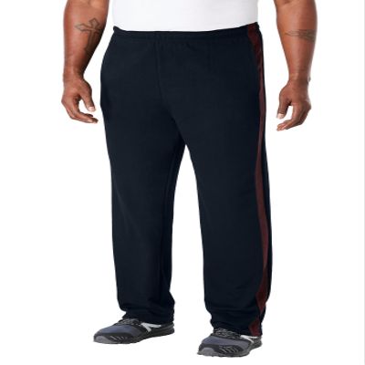 KingSize Men's Big & Tall Snow Lodge Sweatpants - Tall - XL, Black