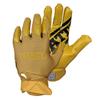 Battle Sports Triple Threat Wide Receiver Football Gloves, Ultra Stick Adult & Youth Gloves - Youth Large, Gold view 1