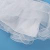 FEESHOW Kids Flower Girls Crinoline Organza Petticoat for Princess Wedding Bridesmaid Dress Underskirt Slip Pettiskirt Ruffle White 7-8 view 4