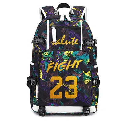 FANwenfeng Basketball Player 23 Multifunction Backpack Travel Daypacks Fans Laptop Bag For Men Wome (Style 5)