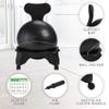 YUEWO Yoga Ball Chair Balance Ball Chair Exercise Stability Ball Premium Ergonomic Chair Home Office Fitness Seat Office Chair Stool Chair Desk with Air Pump Purple view 2