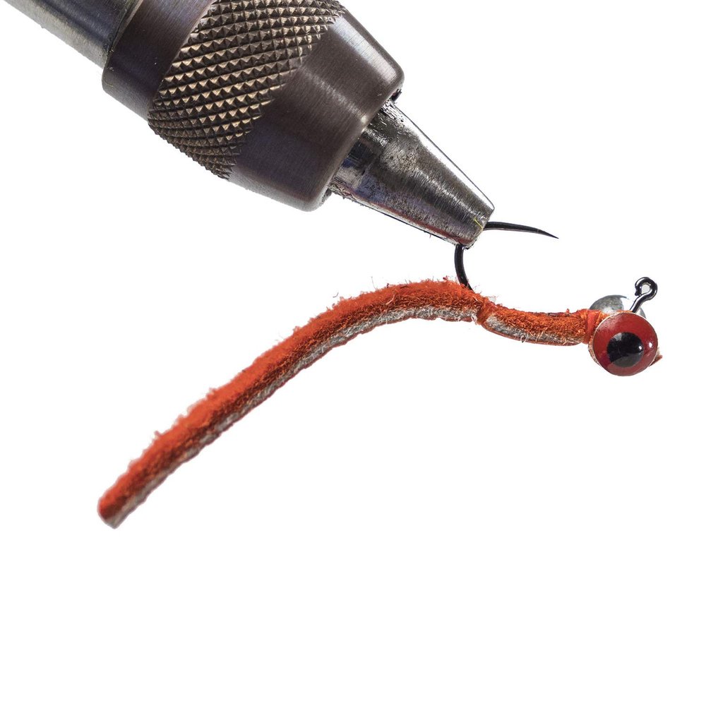 Bush Craft 84706 Fly Leather Jig #10/1.3 Bright Orange x 3