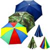 3 Pieces Rainbow Umbrella Hats Camouflage Fishing Cap Beach Umbrella Headband(Style B) view 1