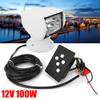 DONSU Boat Spotlights, 100W Remote Control Spotlights for Boat Truck, Boat Search Lights Marine Boat Search Lights Marine 360 Rotate Halogen Searchlight Spotlight Searchlight 12V view 4