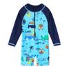 HUAANIUE Baby/Toddler Boy One-Piece Swimsuit UPF 50+ Long Sleeve Swimwear view 2