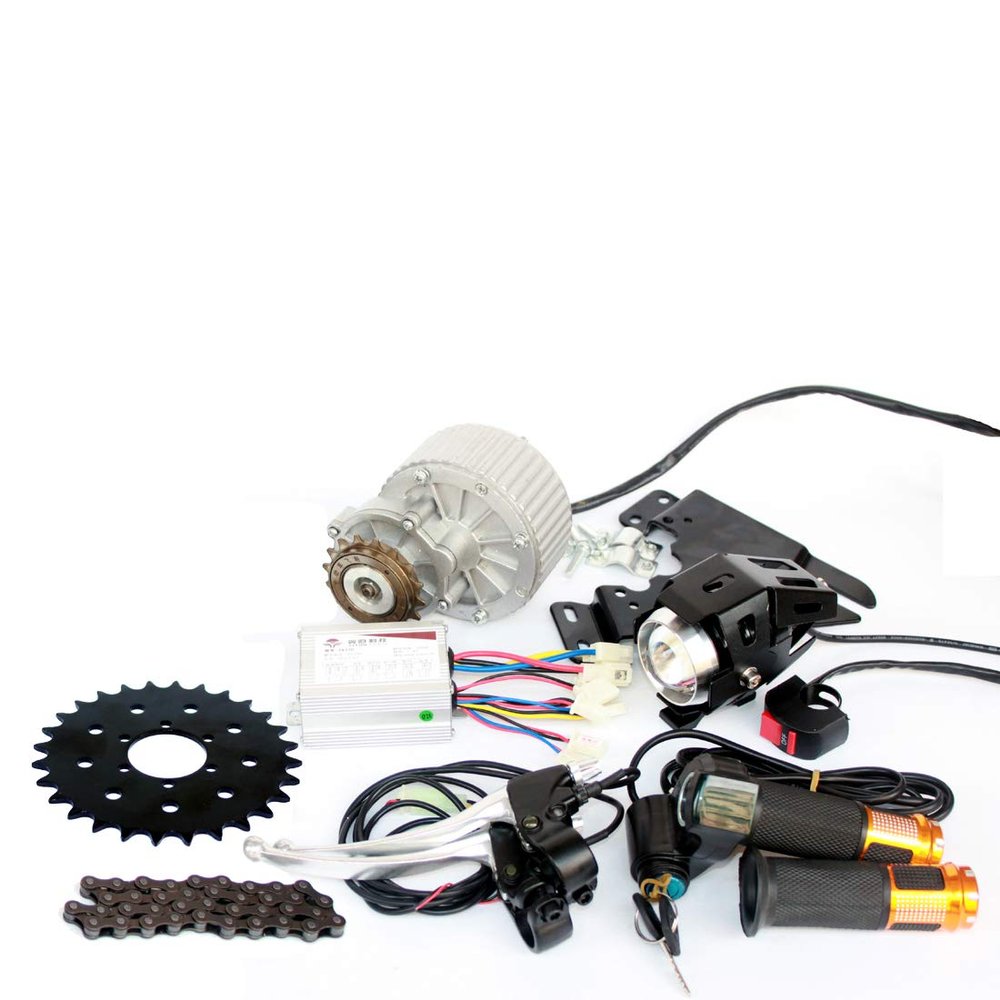L-faster 450W for 44mm Disc Brake Bike Popular Unite Brushed Motor Homemade Bike Parts (24V Twist kit)