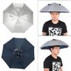 Alomejor Umbrellacover Outdoor Sun Rain Headwear Umbrella Hatcover for Fishing Gardening Photography Sports view 2