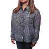 Birsppy Soho Threads Women's Sherpa-Lined Shirt Jacket, Black/White Houndstooth (Medium) view 1