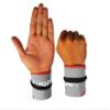 WOD Wear Wrist Wraps for Powerlifting, Strength Training, Bodybuilding, Cross Training, Olympic Weightlifting, Yoga Support - One Size Fits All (Gray/Red Stitch)