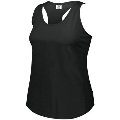 Augusta Sportswear Girls Lux Tri-Blend Tank, Black Heather, S