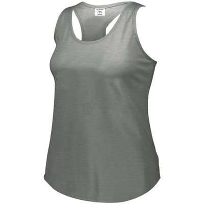Augusta Sportswear Girls Lux Tri-Blend Tank, Grey Heather, L