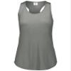 Augusta Sportswear Girls Lux Tri-Blend Tank, Grey Heather, L view 2