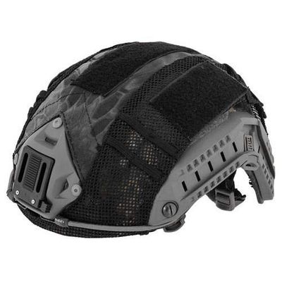 DLP Tactical Helmet Cover  Fits MICH ACH OPS-Core Fast & Similar Helmets  Ripstop Nylon with Hook and Loop Panels for Patches Chemlights Strobes NVG & ARC Rail Compatible (TYP)