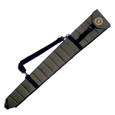 TOURBON 600D Nylon Foldable 49-inch Shotgun Case, Green with Adjustable Shoulder Strap
