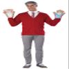 California Costumes Mens Be My Neighbor Kit Costume Accessories, Multi, One Size US view 1
