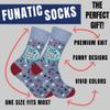 FUNATIC Not This Shit Again Adult Socks for Men Women | Profane Comedy Lover Gift Idea with Saying | Best Sarcasm Message Accessory | Holiday Apparel Present | Sarcastic Novelty Party Day Accessories view 4