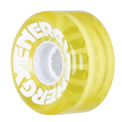 Riedell Energy 62 Wheels - Roller Skate Wheels - 4 Pack of 78A 32mm x 62mm Quad Skate Wheels (Clear Yellow)