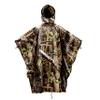 AUSCAMOTEK Woodland Camo Rain Poncho Hooded Waterproof Camouflauge Raincoat for Hunting Hiking Camping Fishing Forest Green Average Size view 2
