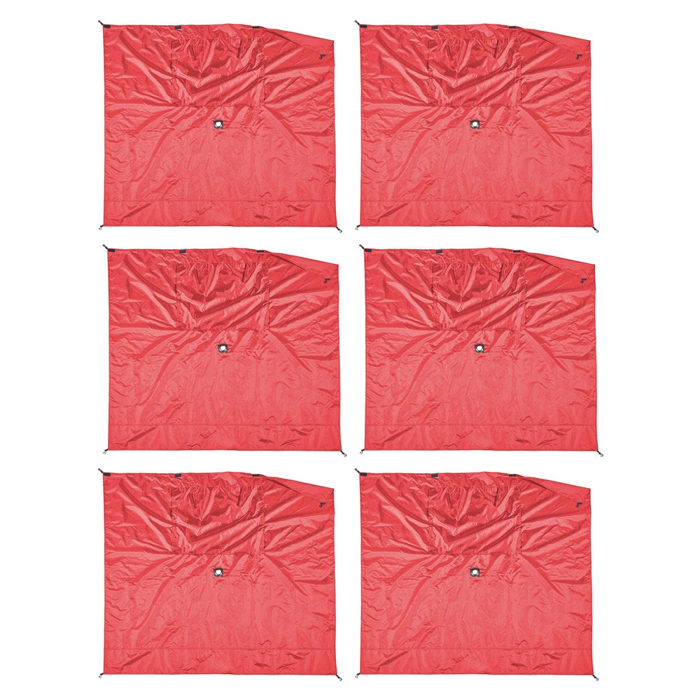 CLAM Quick-Set Screen Hub Red Fabric Wind & Sun Panels, Accessory Only (6 Pack)