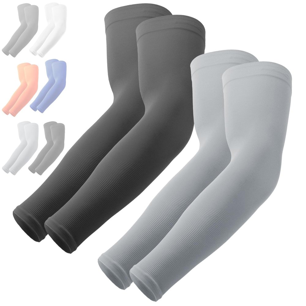 OutdoorEssentials UV Arm Sleeves for Men and Women - Sun Protection Sleeve - Compression Golf Baseball Cooling Tattoo Sleeve
