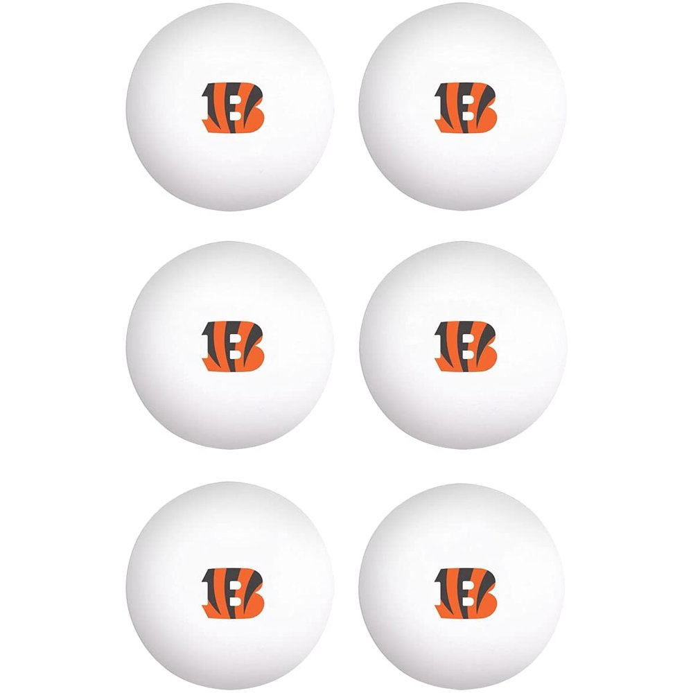 WinCraft Cincinnati Bengals 6-Pack Table Tennis Balls
