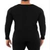 Fruit of the Loom Men's Classic Midweight Waffle Thermal Underwear Crew Top (1 & 2 Packs), Black, X-Large view 3