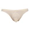 iiniim Men's Sexy Bikini Brief Silky Ruched Back Underwear Panties See Through Swim Briefs Swimwear Apricot One Size view 1
