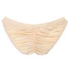 iiniim Men's Sexy Bikini Brief Silky Ruched Back Underwear Panties See Through Swim Briefs Swimwear Apricot One Size view 4