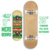 Rude Boyz 17" Micro Complete Skateboard | Maple Wood Deck | ABEC 7 Bearings | Double Kick Concave | Kids Skateboard, Ideal Toddler Cruiser Ages 2-5 view 3