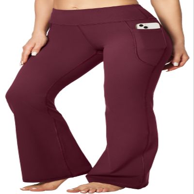 Heathyoga 30"/32" Yoga Pants Women with Pockets Wide Leg Yoga Pants for Woman Flare Leggings Bootcut Work Dress Pants Women