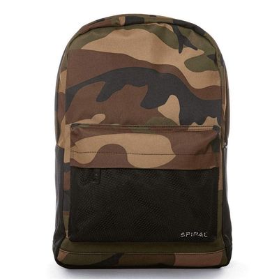 Spiral Woodland Camo Backpack [Camo]