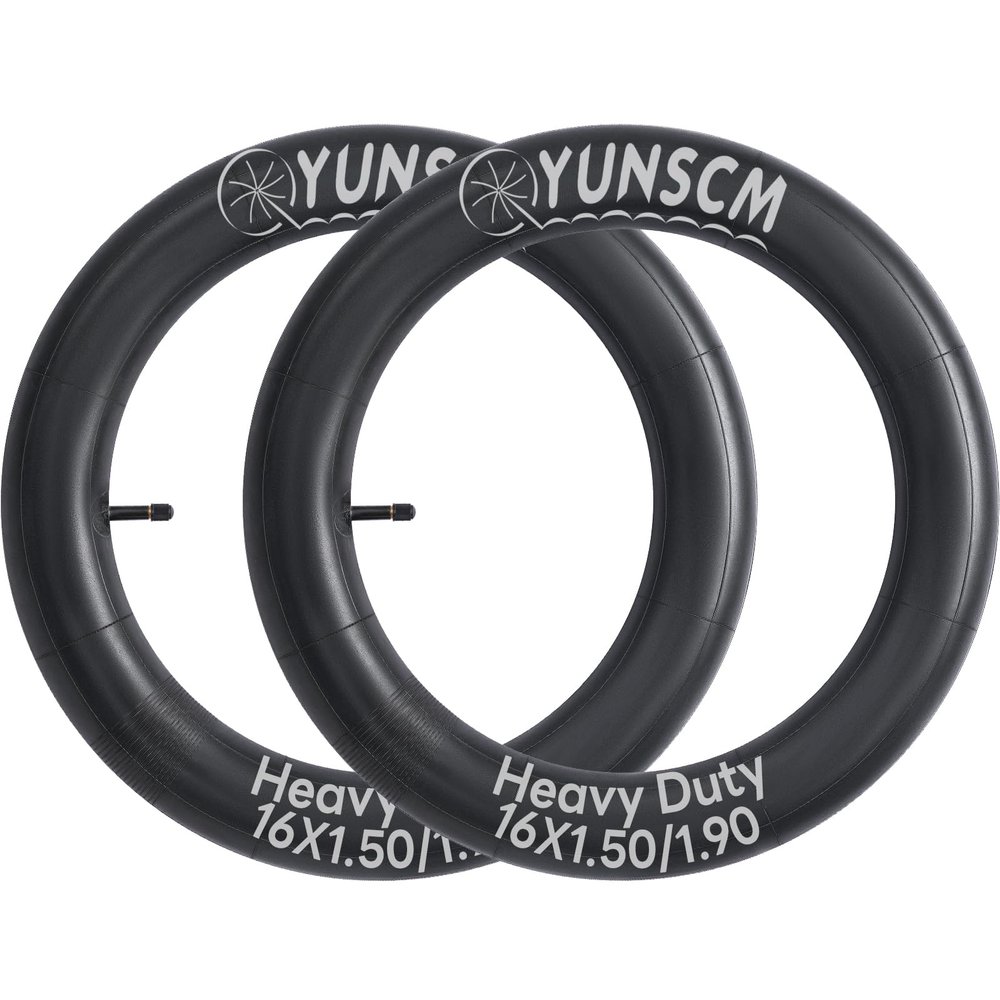 2-PCS 16" Heavy Duty Bike Tire Tubes 16x1.50/1.90 AV32MM Schrader Valve 38/48-305 Inner Tubes 16 Bicycle Tubes Compatible with 16 x 1.5 16x1.75 16x1.90 Bike Tire Tubes