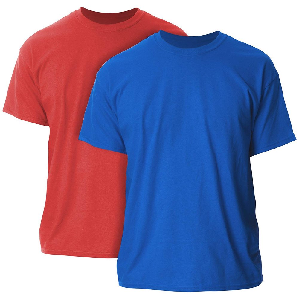 Gildan mens Ultra Cotton Adult Pack fashion t shirts, Antiqirishgrn/Red, XX-Large US