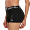 Women's Spandex Compression Volleyball Shorts 3" /7" Workout Pro Shorts for Women (3 Pack:Black/White/Gray, L) view 2