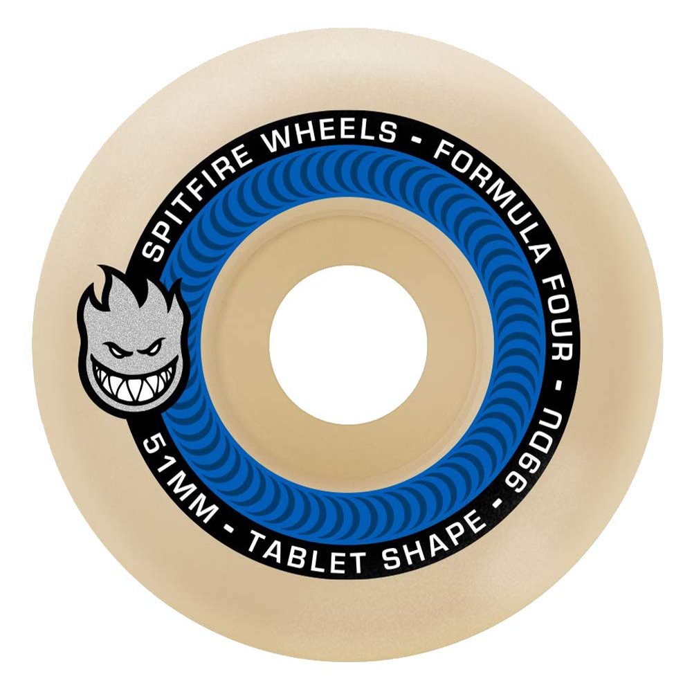 Spitfire Formula Four Tablets: 99d, 51mm Skate Wheels