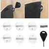 ZJchao Plug Surf Fin Plug, 6pcs Surf Fin Plug Plastic Cup Plug Surfboard Round Surf Fin Plug G5 Box Fin Plug Screw Key Surfing Plug Surfboard Leg Rope Leash Plug (2#) view 3