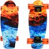 ChromeWheels Skateboards 22 inch Complete Skateboard Deck Mini Cruiser for Kids Boys Girls Youths Beginners, Fire view 1