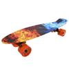 ChromeWheels Skateboards 22 inch Complete Skateboard Deck Mini Cruiser for Kids Boys Girls Youths Beginners, Fire view 3