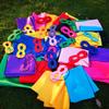 ADJOY Kids Superhero Capes and Masks with Large Superhero Stickers - Super Hero Costume for Parties - 10 Sets (20PCS) view 4
