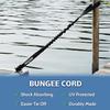 Boat Lines & Dock Ties Bungee Boating Dock Ties, One Loop and Hook, Pack of Two, Made in USA (Black, 30 inch Hook & Loop) view 3