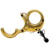 B3 Archery Hunting Omega Stainless Steel 3 Finger Thumb Trigger Release Aid, Brass view 1