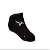 Mizuno Runbird No Show Sock, Black, Large view 1