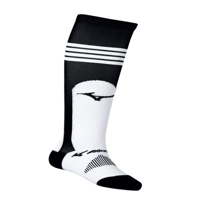 Mizuno Womens Performance OTC Stirrup Sock, Black, Medium US